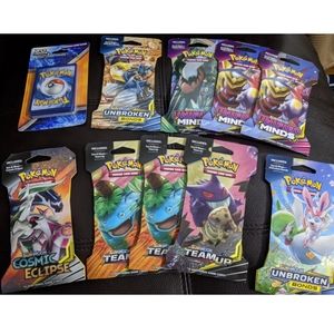 🆕10 Unopened Pokemon Variety Booster Packs